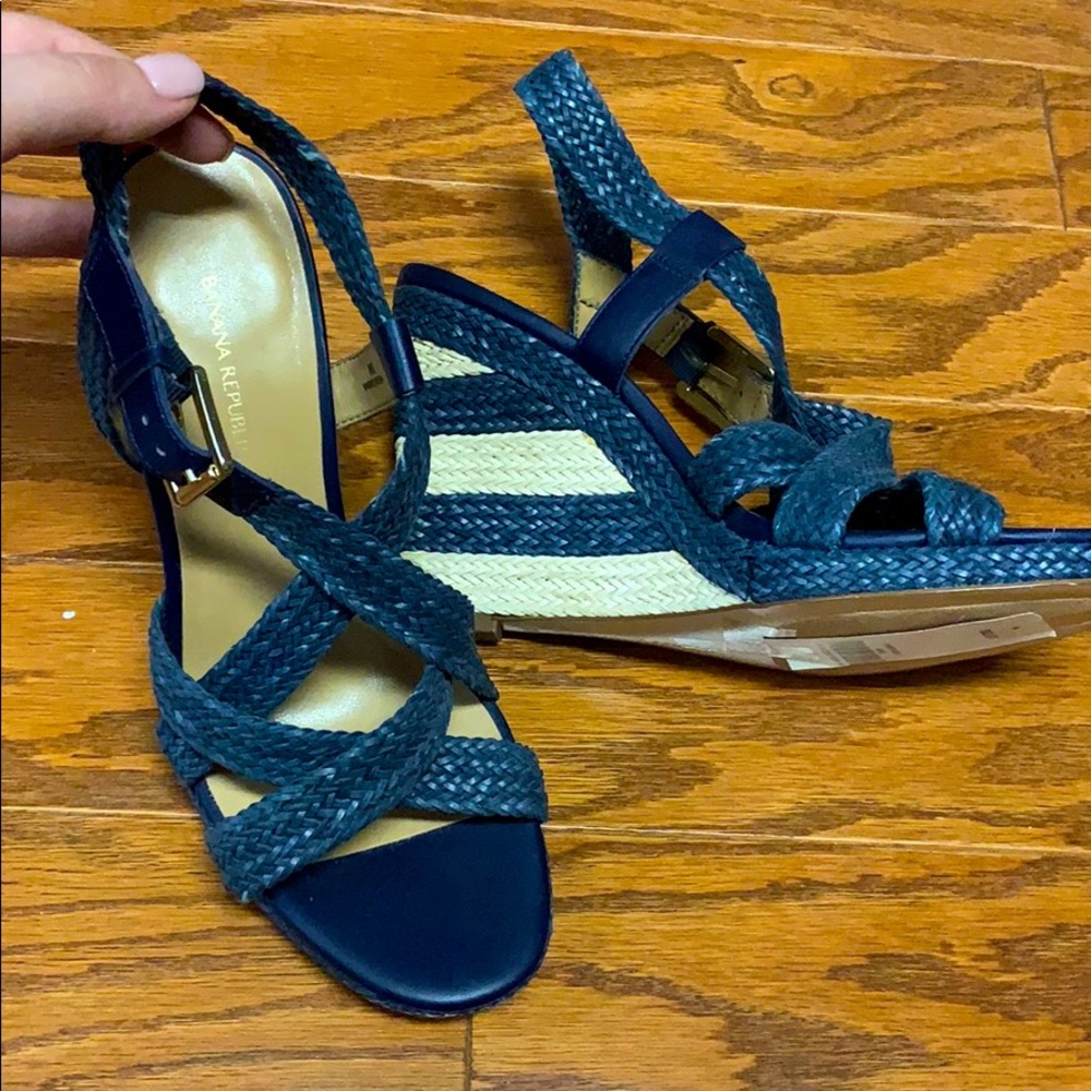 Banana republic espadrille wedges
